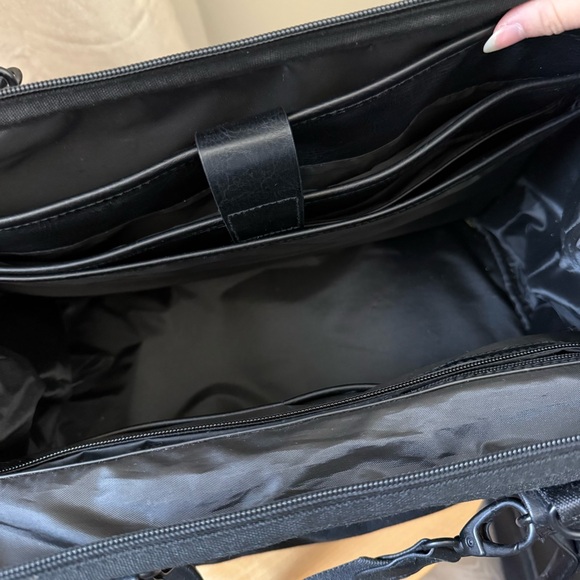 Beis The Convertible Mini Weekender in Black - Picture 3 of 8